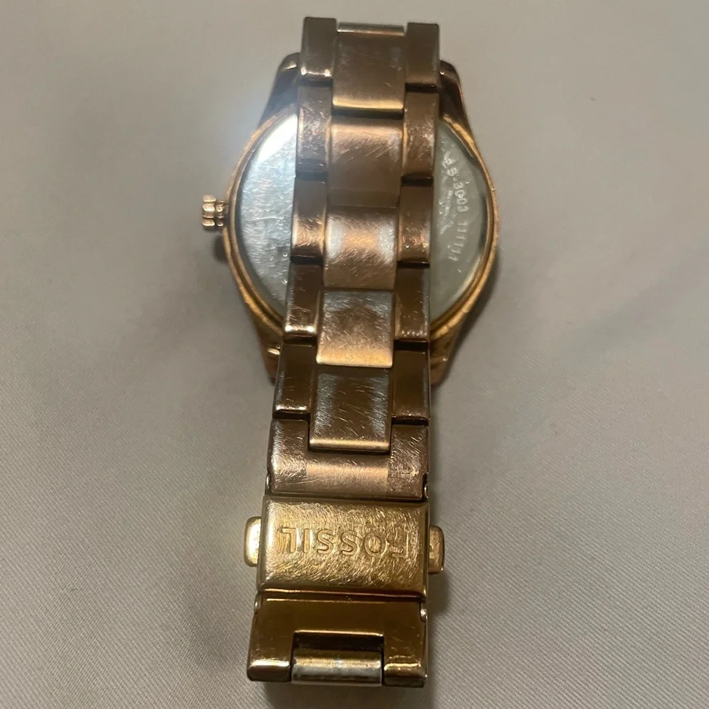 Fossil Rose Gold Women’s Watch with Crystal Accents - Picture 6 of 8
